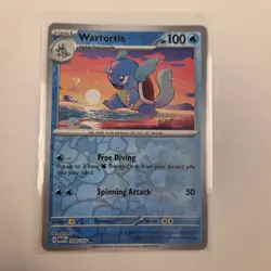 Wartortle 008/165 Reverse Holo Scarlet & Violet 151 Pokemon TCG NM - Image 1