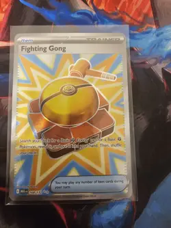 Pokemon Fighting Gong 168/132 Me01: Mega Evolution Ultra Rare Trainer Holo - Image 1