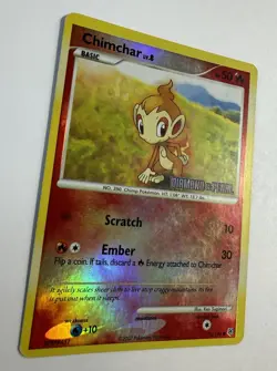 Pokemon TCG - Chimchar 76/130 [Reverse Holo][Stamped] - Diamond & Pearl - MP - Image 3