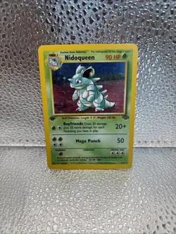 Pokemon TCG English Jungle 7/64 Nidoqueen Holo 1st Edition LP - Image 1