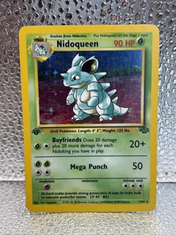 Pokemon TCG English Jungle 7/64 Nidoqueen Holo 1st Edition LP - Image 2