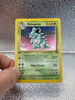 Pokemon TCG English Jungle 7/64 Nidoqueen Holo 1st Edition LP - Image 3