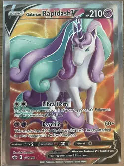 Galarian Rapidash V 167/198 Pokemon TCG Chilling Reign - Image 1