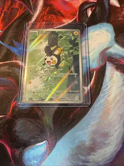 Pokemon Emolga 112/086 Illustration Rare SV: Black Bolt NM/M+ #3 - Image 1
