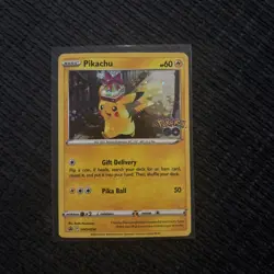 Pokemon Card TCG - Pikachu SWSH234 Cosmos Foil Promo Pokemon GO Near Mint - Image 1