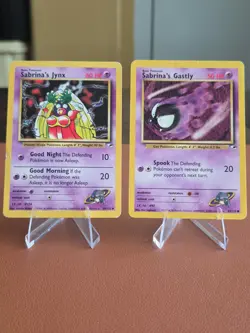 Pokemon Gym Heroes Sabrina Lot (27 Cards) Vintage WOTC – Damaged/Creased - Image 3