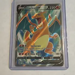 Charizard V Full Art Ultra Rare Holo Pokemon Card Brilliant Stars 153/172 HP 220 - Image 1