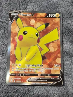Pikachu V (Full Art) 157/172 SWSH09: Brilliant Stars Ultra Rare Pokemon Card - Image 1