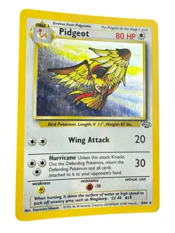 Pokemon Card Pidgeot 8/64 Jungle Holo Rare 1999 WOTC Unlimited LP - Image 2