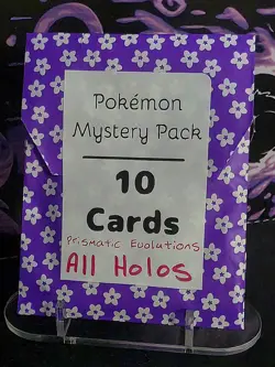 Pokemon TCG Prismatic Evolutions 15 Card Mystery Pack NO DUPS GUARENTEED HOLOS 2 - Image 1