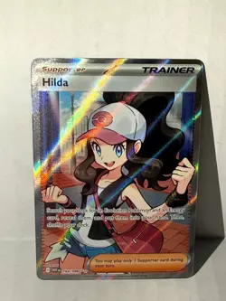 Pokemon TCG Hilda Full Art Ultra Rare White Flare Holo Card 164/086 - Image 1