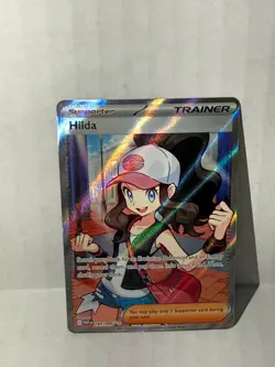 Pokemon TCG Hilda Full Art Ultra Rare White Flare Holo Card 164/086 - Image 3