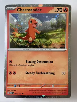 Charmander (Cosmos Holo) 004/165 - Miscellaneous Cards & Products Holo (NM) - Image 1