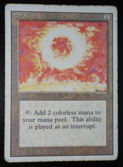Sol Ring Revised HP Heavily Played MTG Magic the Gathering - Image 1
