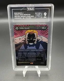 Eddie Brock (0233) (Borderless) Marvel's Spider-Man Foil TAG 9 Magic MTG - Image 1