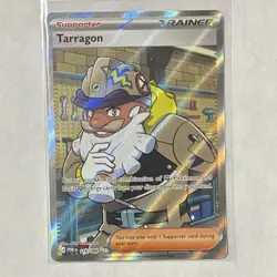 Pokemon TCG Tarragon 116/088 POR Trainer Full Art Holo Rare Card English - Image 1