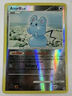 Pokemon TCG Azurill 69/130 Diamond and Pearl Reverse Holo - MP - Image 1