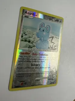Pokemon TCG Azurill 69/130 Diamond and Pearl Reverse Holo - MP - Image 3