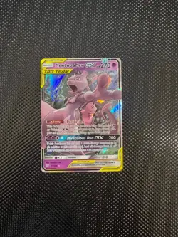 Pokemon Mewtwo & Mew GX Ultra Rare Holo SM - Unified Minds 2019 71/236 NM - Image 1