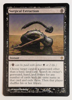 MTG - 1x Surgical Extraction - New Phyrexia - NM - Rare - Magic The Gathering 74 - Image 1