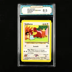 TQG 8.5 NM-MT+ 2001 Pokemon ENG Teddiursa #65/75 C - Image 1
