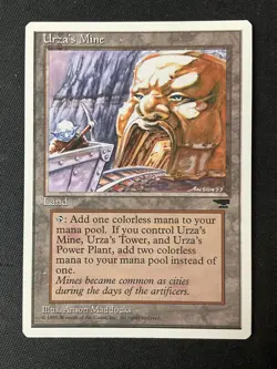 MTG Chronicles Urza's Mine (Mouth) Land LP - Image 1