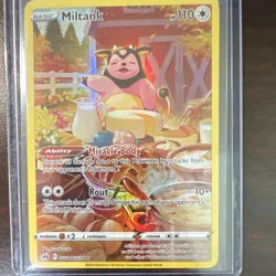 Pokemon Miltank Ultra Rare Full Art Holo Crown Zenith Galarian Gallery GG24/GG70 - Image 1