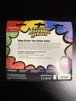 Pokemon Mega Evolution–Ascended Heroes Tech Sticker 3-Pack Booster Promo Gastly - Image 2