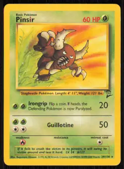 Pinsir 29/130 Rare Base Set 2 Pokemon Lightly Played - Image 1