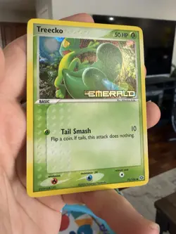 Treecko 70/106 - Reverse Holo EX Emerald Pokemon TCG Stamped LP - Image 3