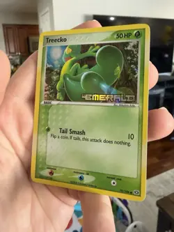 Treecko 70/106 - Reverse Holo EX Emerald Pokemon TCG Stamped LP - Image 4