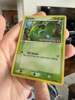 Treecko 70/106 - Reverse Holo EX Emerald Pokemon TCG Stamped LP - Image 5