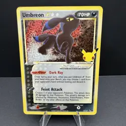 Umbreon Star 17/17 Celebrations: Classic Collection Holo Pokemon TCG - Image 1