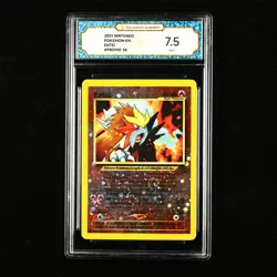 TQG 7.5 NM+ 2001 Pokemon ENG Entei #PROMO #34 - Image 2