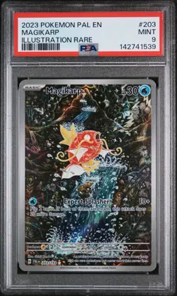 Pokemon Magikarp Illustration Rare 2023 Paldea Evolved #203 PSA 9 - Image 1