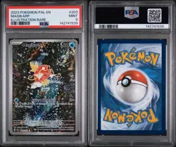 Pokemon Magikarp Illustration Rare 2023 Paldea Evolved #203 PSA 9 - Image 3
