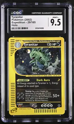 2002 Pokemon Expedition Tyranitar Holo 29/165 CGC 9.5 #29/165 - Image 1