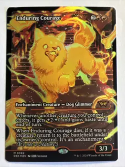 Enduring Courage (Showcase Foil) MTG - Duskmourn: House of Horror 392 - Image 1