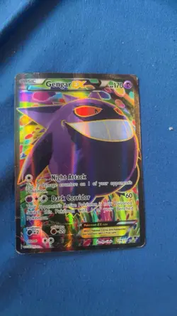 Pokemon Gengar EX 114/119 Full Art Ultra Rare XY Phantom Forces Holo English - Image 1
