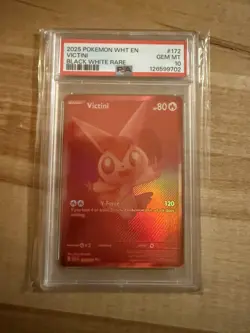 2025 Pokemon White Flare Black White Rare Victini 172/086 BWR PSA 10 GEM MINT - Image 4