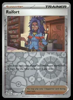 Raifort 161/167 Twilight Masquerade (TWM) Trainer Holo Pokemon TCG - Image 1