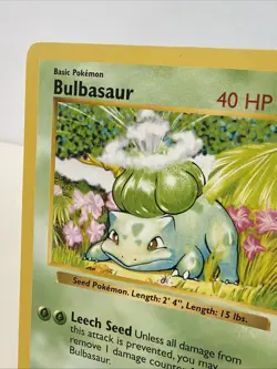 Pokemon Bulbasaur 44/102 Base Set Shadowless MP - Image 2