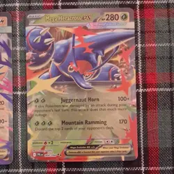 Pokemon TCG Mega Manectric EX 050/132 Mega Heracross EX 004/094 Foil Lot of 2 E… - Image 3