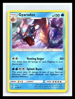 💥 2017 Pokemon SM Burning Shadows Gyarados Holo # 33/147 - Image 1