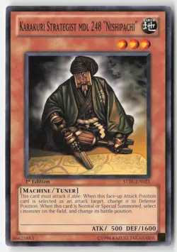 Yugioh - Karakuri Strategist mdl 248 Nishipachi" STBL-EN021 1st Edition - Stars" - Image 1