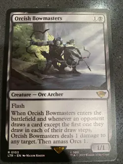 NM Orcish Bowmasters 0103 LOTR Middle-Earth Near Mint MTG Magic the Gathering - Image 1