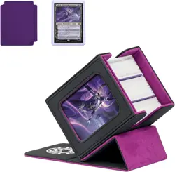 MTG Deck Box for Commander Display,Card Deck Box Fits 100 Double Sleeved Cards, - Image 1