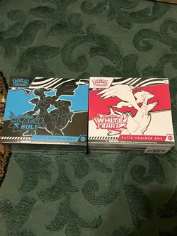 1 ea Pokemon BLACK BOLT & WHITE FLARE Elite Trainer Box ETB NEW factory sealed - Image 1