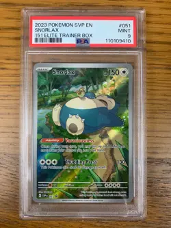 Pokemon - PSA 9 - Snorlax -51 - Scarlet & Violet - 151 Promo ETB - English - Image 1