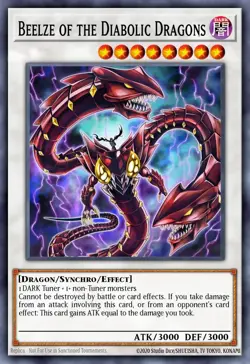 Yugioh! Beelze of the Diabolic Dragons STARLIGHT Rare 2025 MP25-EN023 ships 9/5 - Image 1